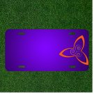 Custom Personalized License Plate With Add Names To Triangle Celtic Orange