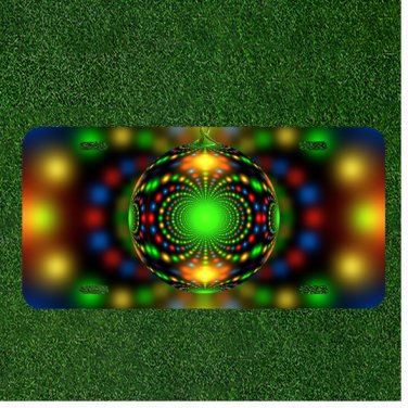 Custom Personalized License Plate Auto Tag With COOL Colorful Ball Illusion NEW