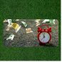 Custom Personalized License Plate Auto Tag With Time Is Money Clock Design