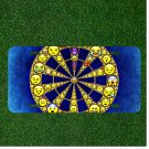 Custom Personalized License Plate Tag With Emoji Face Ferris Wheel Design Art