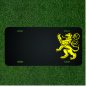 Custom Personalized License Plate With Add Names To Shield Gold Coat Lion
