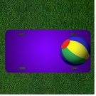 Custom Personalized License Plate With Add Names To Ball Water Colorful Child