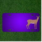 Custom Personalized License Plate With Add Names To Deer Animal Mammal Wild