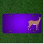 Custom Personalized License Plate With Add Names To Deer Animal Mammal Wild