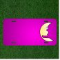 Custom Personalized Car License Plate With Add Names To Moon Night Smile