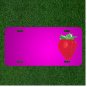 Custom Personalized Car License Plate With Add Names To Strawberry Red Fruit