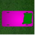 Custom Personalized Car License Plate With Add Names To Scroll Paper Blank