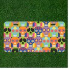Custom Personalized License Plate Auto Tag With Amazing Colorful Skulls Design