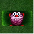 Custom Personalized License Plate Auto Tag With Clown Purple Animal Design
