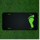 Custom Personalized License Plate With Add Names To Footprint Toes Foot