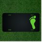 Custom Personalized License Plate With Add Names To Footprint Toes Foot