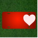 Custom Personalized License Plate With Add Names To Heart Pink Love
