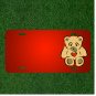 Custom Personalized License Plate With Add Names To Teddybear Toy Stuffed