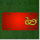 Custom Personalized License Plate With Add Names To Snake Serpent Yellow