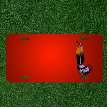 Custom Personalized License Plate With Add Names To Vacuum Cleaner Appliance