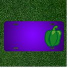 Custom Personalized License Plate With Add Names To Bell Pepper Pepper