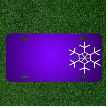 Custom Personalized License Plate With Add Names To Snowflake Snow Flake