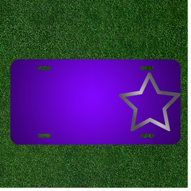 Custom Personalized License Plate With Add Names To Star Favorite Bookmark