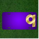 Custom Personalized License Plate With Add Names To Letter Q Lowercase