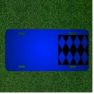 Custom Personalized License Plate With Add Names To Pattern Diamond Shapes