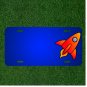 Custom Personalized License Plate With Add Names To Spaceship Rockets Missile