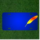 Custom Personalized License Plate With Add Names To Feather Yellow Orange
