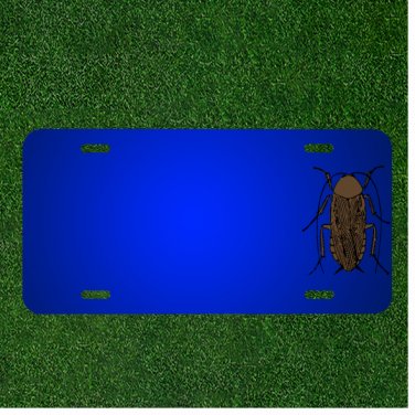 Custom Personalized License Plate With Add Names To Animal Bug Cockroach