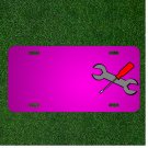 Custom Personalized Car License Plate With Add Names To Tools Wrench