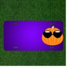 Custom Personalized License Plate With Add Names To Pumpkin Sunglasses