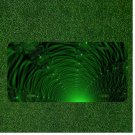 Creative Personalized Car License Plate With Abstract Fractal Funnel
