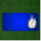 Custom Personalized License Plate With Add Names To Stopwatch Time Clock