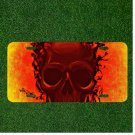 Custom Personalized License Plate Auto Tag With Cool Skull Design Art