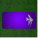 Custom Personalized License Plate With Add Names To Angelfish Fish Aquarium