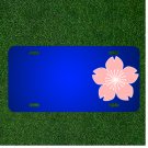 Custom Personalized License Plate With Add Names To Flower Japan Bloom