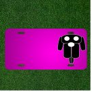 Custom Personalized Car License Plate With Add Names To Dog Face Pet Head
