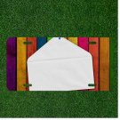 Custom Personalized License Plate Auto Tag With Colored Fence And Note Add Names