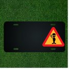 Custom Personalized License Plate With Add Names To Alien Peace Symbol Sign NEW
