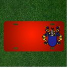 Custom Personalized License Plate With Add Names To Coat Of Arms Emblem Crest