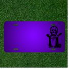 Custom Personalized License Plate With Add Names To Skull Over Hat Top Death