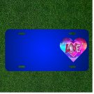 Custom Personalized License Plate With Add Names To Love Abstract The Heart Of