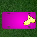 Custom Personalized Car License Plate With Add Names To Lemon Sliced Two Sour