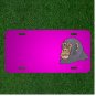 Custom Personalized Car License Plate With Add Names To Head Gray Face Animal