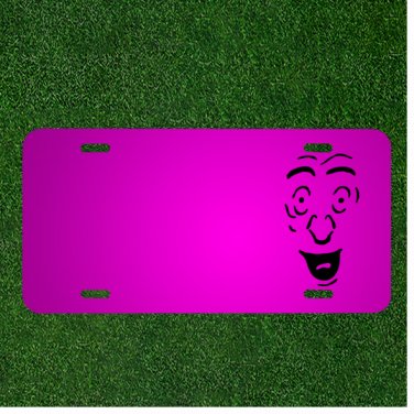Custom Personalized Car License Plate With Add Names To Man Face Person Human