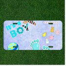 Custom Personalized License Plate Auto Tag With It's A Boy New Baby Design
