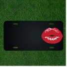 Custom Personalized License Plate With Add Names To Red Lip Stick Kissy Face NEW