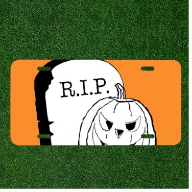 Halloween Pumpkin Autumn Orange Custom Novelty License Plate Car Tag