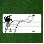 Custom Personalized License Plate Auto Tag With Camera And Film Design Art