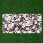 Custom Personalized License Plate Auto Tag Made Out Of A Bunch Of Snowmans