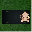 Custom Personalized License Plate With Add Names To Monkey And Banana Design NEW