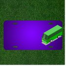 Custom Personalized License Plate With Add Names To Bus Car Drive Green Ride